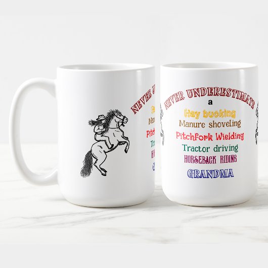 Tasse Grand-mère d'équitation