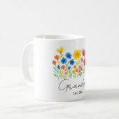 Tasse Grand-mère Wildflower | Année de création pe (Devant gauche)
