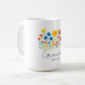 Tasse Grand-mère Wildflower | Année de création pe (Devant gauche)