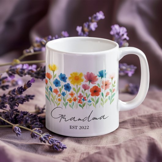 Tasse Grand-mère Wildflower | Année de création pe