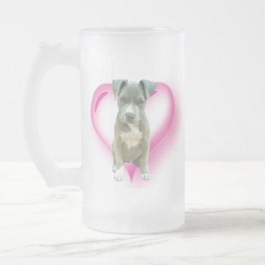 Tasse grande de chiot de Pitbull (Gauche)