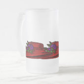 Tasse grande en verre de Red Hat de brocard (Devant gauche)