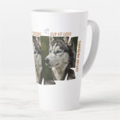 Tasse grande latte Chien Amour de l'Amour (Angle droit)