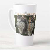 Tasse grande latte Chien Amour de l'Amour (Angle gauche)