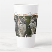 Tasse grande latte Chien Amour de l'Amour (Devant)