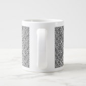 TASSE GRANDE MAILLE ARGYLE GRIS + Initiale (Dos)