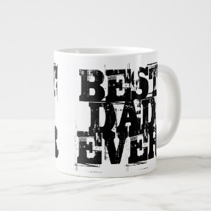 Tasse Grande Typographie Angoissée Meilleur Papa