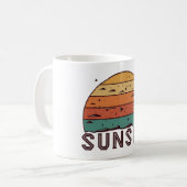 Tasse graphique à l'horizon du coucher de soleil r (Devant gauche)