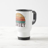 Tasse graphique à l'horizon du coucher de soleil r (Devant droit)