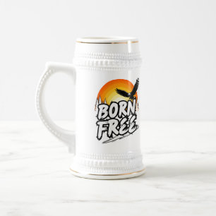 Tasse Graphique Aigle Libre Né