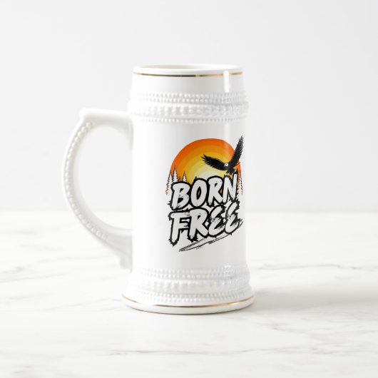 Tasse Graphique Aigle Libre Né (Gauche)