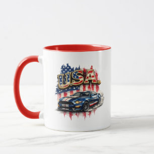 Tasse graphique combo Vintage USA Muscle Car Pat