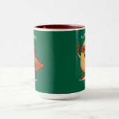 Tasse graphique de combo de dessin animé de super- (Centre)