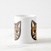 Tasse graphique de tasse de chat tigré de chat (Centre)