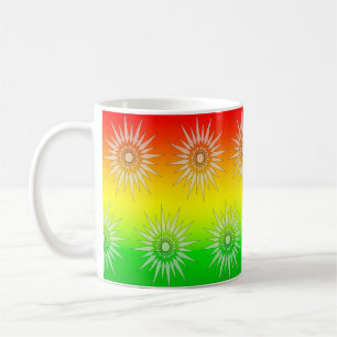 Tasse - Graphique d'étoile sur des couleurs d'été