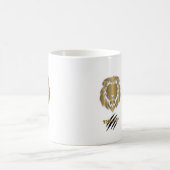 Tasse graphique Lion Or & Noir (Centre)