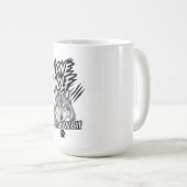 Tasse Graphique Loup Solitaire (Devant droit)