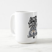 Tasse Graphique Loup Solitaire (Devant gauche)