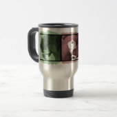 Tasse grave colorée de voyage d'ara (Devant gauche)