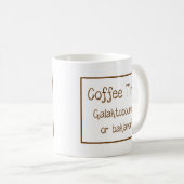 Tasse grecque avec citation (Devant droit)