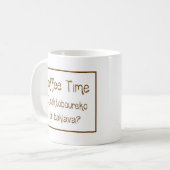 Tasse grecque avec citation (Devant gauche)