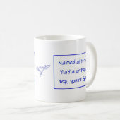 Tasse grecque avec une phrase sur votre nom (Devant droit)