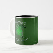 Tasse grecque Trojan spartiate de vert de guerrier (Devant gauche)