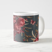 Tasse Grenade & Olive | Impression Botanique Rouge (Devant droit)