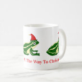 Tasse Grenouilles de Noël (Devant droit)