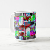 Tasse – Grille Abstraite (Devant gauche)