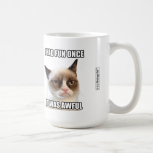 Tasse grincheuse de Cat™ - "j'ai eu l'amusement