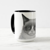 Tasse grincheuse de chat (aucun texte) (Devant gauche)