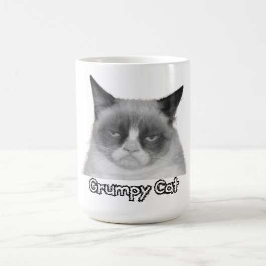 Tasse grincheuse de chat (texte "de chat (Centre)