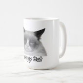 Tasse grincheuse de chat (texte "de chat (Devant droit)