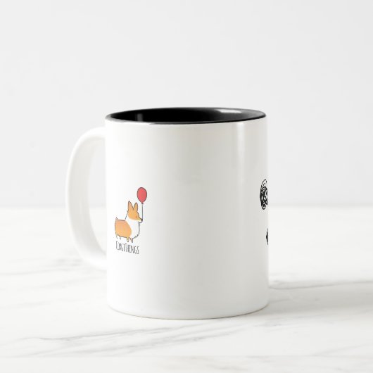 Tasse grincheuse de corgi (Devant gauche)