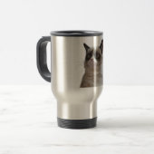 Tasse grincheuse de voyage de chat (Devant gauche)
