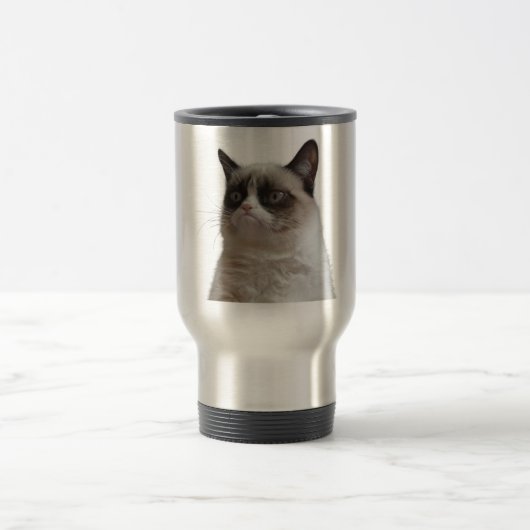 Tasse grincheuse de voyage de chat (Centre)