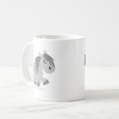 Tasse grise de bande dessinée de poney de (Devant gauche)