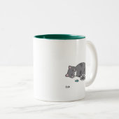 tasse grise de chat tigré (Devant droit)