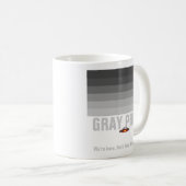 Tasse grise de fierté d'UFO (Devant droit)