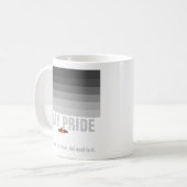 Tasse grise de fierté d'UFO (Devant gauche)
