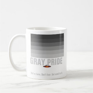 Tasse grise de fierté d'UFO