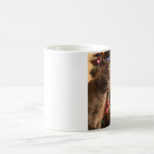 Tasse grise de Noël de chat (Centre)