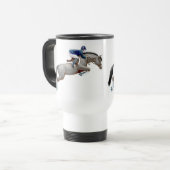 Tasse grise de voyage de cheval de pullover de (Devant gauche)