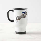 Tasse grise de voyage de cheval de pullover de (Gauche)