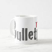 Tasse grise et rouge de BPTR de titre de logo (Devant gauche)