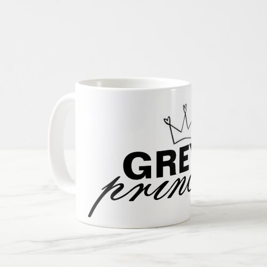 Tasse grise officielle de Princesa (Devant gauche)
