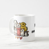 Tasse Groupe de Chiens Mignons - Équipe de Chiots  (Devant gauche)