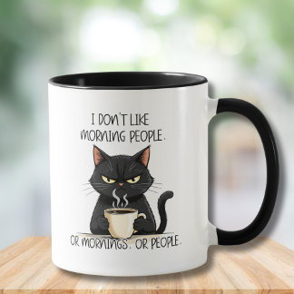 Tasse Grumpy Cat N'Aime Pas Les Personnes Du Matin