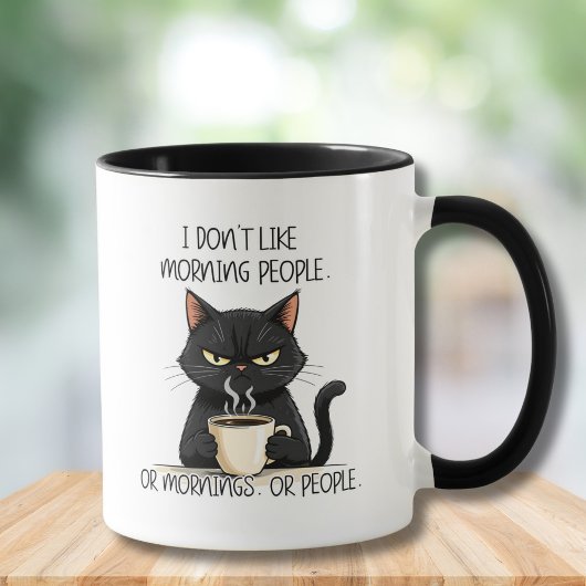 Tasse Grumpy Cat N'Aime Pas Les Personnes Du Matin